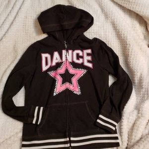 Justice Zippered Dance Hoodie